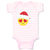 Baby Clothes Christmas Face Fall in Love Baby Bodysuits Boy & Girl Cotton