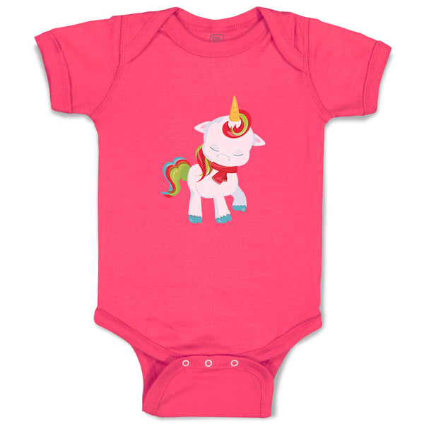 Baby Clothes Christmas Unicorn Walks Close Eyes Christmas Baby Bodysuits Cotton