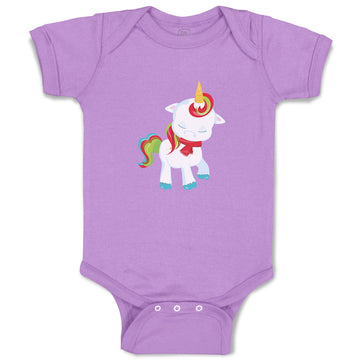 Baby Clothes Christmas Unicorn Walks Close Eyes Christmas Baby Bodysuits Cotton