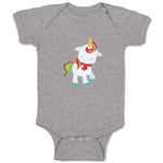 Baby Clothes Christmas Unicorn Walks Close Eyes Christmas Baby Bodysuits Cotton