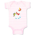 Baby Clothes Christmas Unicorn Walks Close Eyes Christmas Baby Bodysuits Cotton