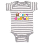 Baby Clothes Bunny Happy Easter Baby Bodysuits Boy & Girl Newborn Clothes Cotton