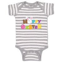 Baby Clothes Bunny Happy Easter Baby Bodysuits Boy & Girl Newborn Clothes Cotton