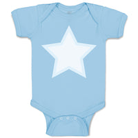 Baby Clothes White Star 4Th of July Independence Baby Bodysuits Cotton