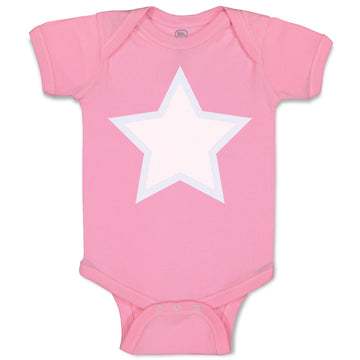 Baby Clothes White Star 4Th of July Independence Baby Bodysuits Cotton