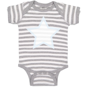 Baby Clothes White Star 4Th of July Independence Baby Bodysuits Cotton