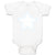 Baby Clothes White Star 4Th of July Independence Baby Bodysuits Cotton