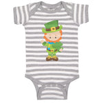 Baby Clothes Leprechaun Clover A St Patrick's Day Baby Bodysuits Cotton