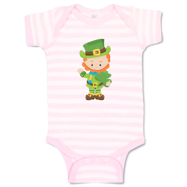Baby Clothes Leprechaun Clover A St Patrick's Day Baby Bodysuits Cotton