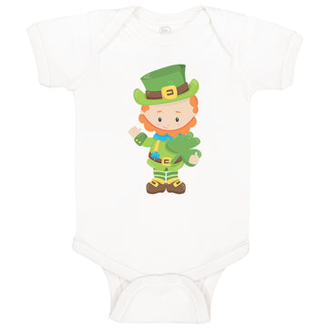 Baby Clothes Leprechaun Clover A St Patrick's Day Baby Bodysuits Cotton