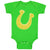 Baby Clothes Lucky Horseshoe St Patrick's Day Baby Bodysuits Boy & Girl Cotton