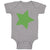 Baby Clothes Dark Green Star St Patrick's Day Baby Bodysuits Boy & Girl Cotton