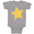 Baby Clothes Yellow Star A Holidays and Occasions St Patrick's Day Cotton