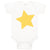 Baby Clothes Yellow Star A Holidays and Occasions St Patrick's Day Cotton