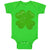 Baby Clothes Irish Clover Dark Green Sparkle St Patrick's Day Baby Bodysuits