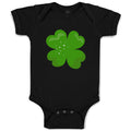 Baby Clothes Irish Clover Dark Green Sparkle St Patrick's Day Baby Bodysuits