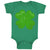 Baby Clothes Irish Clover Dark Green Sparkle St Patrick's Day Baby Bodysuits