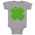 Baby Clothes Irish Clover Dark Green Sparkle St Patrick's Day Baby Bodysuits