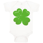 Baby Clothes Irish Clover Dark Green Sparkle St Patrick's Day Baby Bodysuits