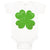 Baby Clothes Irish Clover Dark Green Sparkle St Patrick's Day Baby Bodysuits