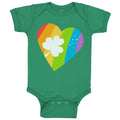 Baby Clothes Rainbow Heart Lucky Holidays and Occasions St Patrick's Day Cotton