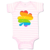 Baby Clothes Rainbow Clover St Patrick's Day Baby Bodysuits Boy & Girl Cotton