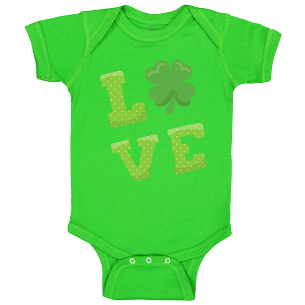 Baby Clothes Love Clover Holidays and Occasions St Patrick's Day Baby Bodysuits