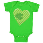 Baby Clothes Heart Clover St Patrick's Day Baby Bodysuits Boy & Girl Cotton