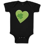 Baby Clothes Heart Clover St Patrick's Day Baby Bodysuits Boy & Girl Cotton