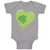 Baby Clothes Heart Clover St Patrick's Day Baby Bodysuits Boy & Girl Cotton