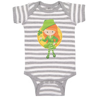Baby Clothes Leprechaun Girl Money St Patrick's Day Baby Bodysuits Cotton