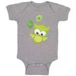 Baby Clothes Leprechaun Owl Balloons St Patrick's Day Baby Bodysuits Cotton
