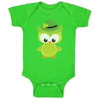 Baby Clothes Leprechaun Owl Hat St Patrick's Day Baby Bodysuits Cotton