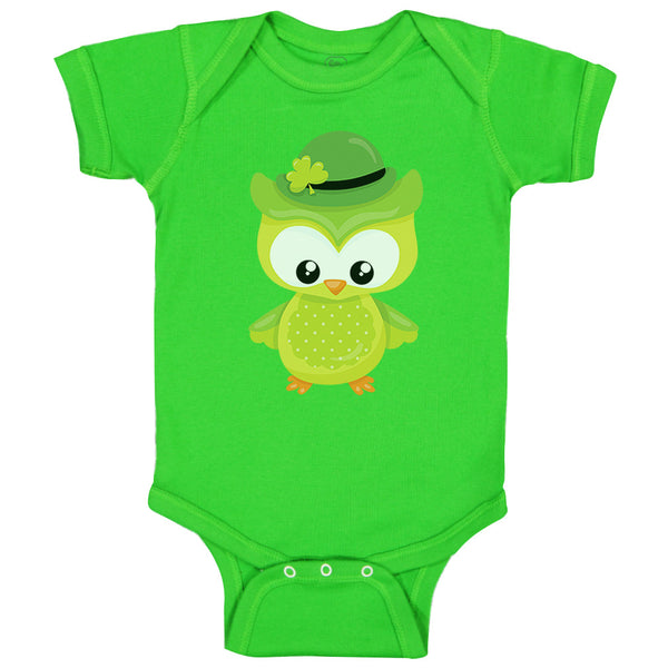 Baby Clothes Leprechaun Owl Hat St Patrick's Day Baby Bodysuits Cotton
