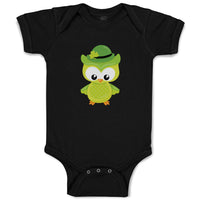 Baby Clothes Leprechaun Owl Hat St Patrick's Day Baby Bodysuits Cotton