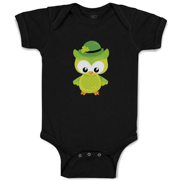 Baby Clothes Leprechaun Owl Hat St Patrick's Day Baby Bodysuits Cotton
