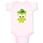 Baby Clothes Leprechaun Owl Hat St Patrick's Day Baby Bodysuits Cotton