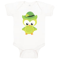 Baby Clothes Leprechaun Owl Hat St Patrick's Day Baby Bodysuits Cotton