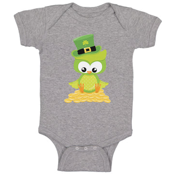 Baby Clothes Leprechaun Owl Money St Patrick's Day Baby Bodysuits Cotton