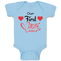 Baby Clothes Our First Mother's Day with Heart Baby Bodysuits Boy & Girl Cotton