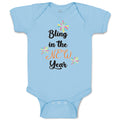 Baby Clothes Bling in The New Year with Crackers Baby Bodysuits Cotton