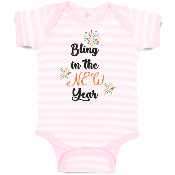 Baby Clothes Bling in The New Year with Crackers Baby Bodysuits Cotton