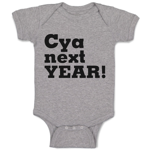 Baby Clothes Cya Next Year! Baby Bodysuits Boy & Girl Newborn Clothes Cotton