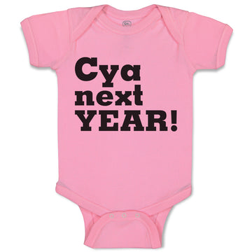 Baby Clothes Cya Next Year! Baby Bodysuits Boy & Girl Newborn Clothes Cotton