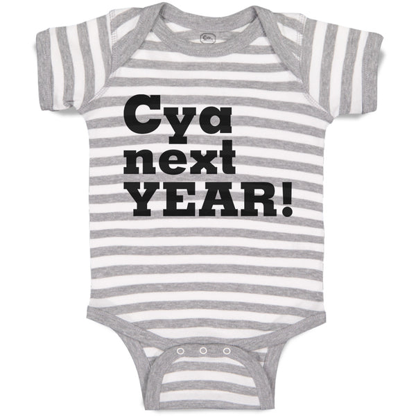 Baby Clothes Cya Next Year! Baby Bodysuits Boy & Girl Newborn Clothes Cotton