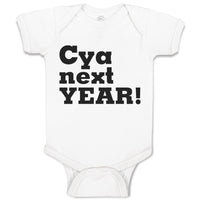 Baby Clothes Cya Next Year! Baby Bodysuits Boy & Girl Newborn Clothes Cotton