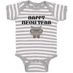 Baby Clothes Happy Meow Year Pet Animal Cat Face with Sunglass and Bow Cotton