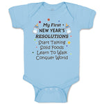 Baby Clothes Year's Resolutions Talking Solid Foods Learn Walk Conquer Cotton