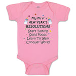 Baby Clothes Year's Resolutions Talking Solid Foods Learn Walk Conquer Cotton