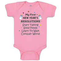 Baby Clothes Year's Resolutions Talking Solid Foods Learn Walk Conquer Cotton